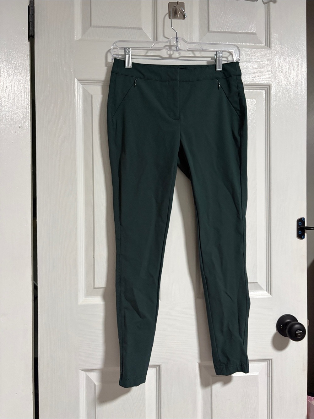 White House Black Market Dark Green Slim Ankle Pants